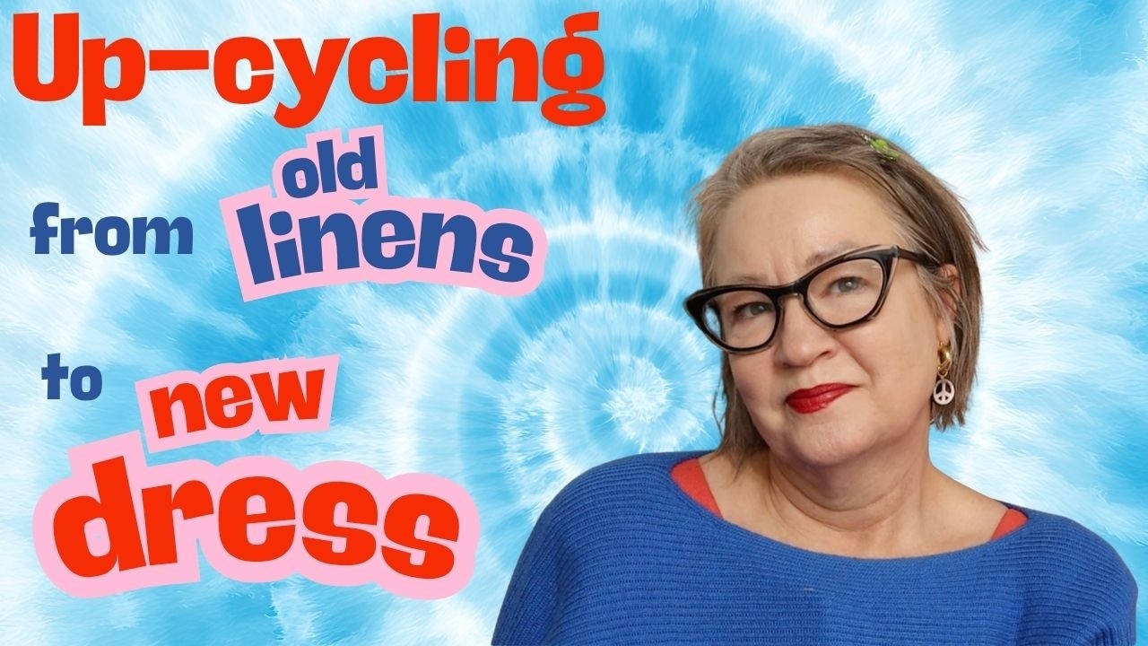 Up-cycling: from old linens to new dress
