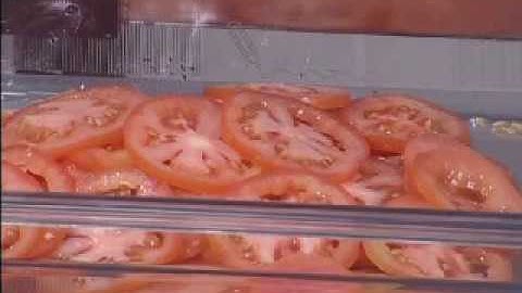 Hobart FP250 5/32" Slicer Plate Slicing Tomatoes