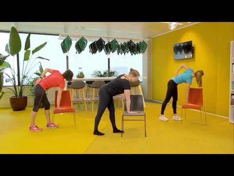 Fysio Yoga staand met stoel | Serie 3