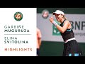 Garbiñe Muguruza vs Elina Svitolina - Round 3 Highlights | Roland-Garros 2019