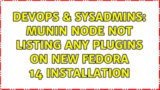 Famous DevOps & SysAdmins: Munin node not listing any plugins on new Fedora 14 installation Profile