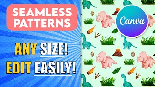 EASY Seamless Patterns in Canva!