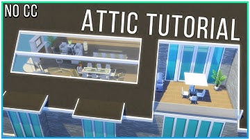 Sims 4 Tutorial - Functional Attic & Roof Windows | Kate Emerald