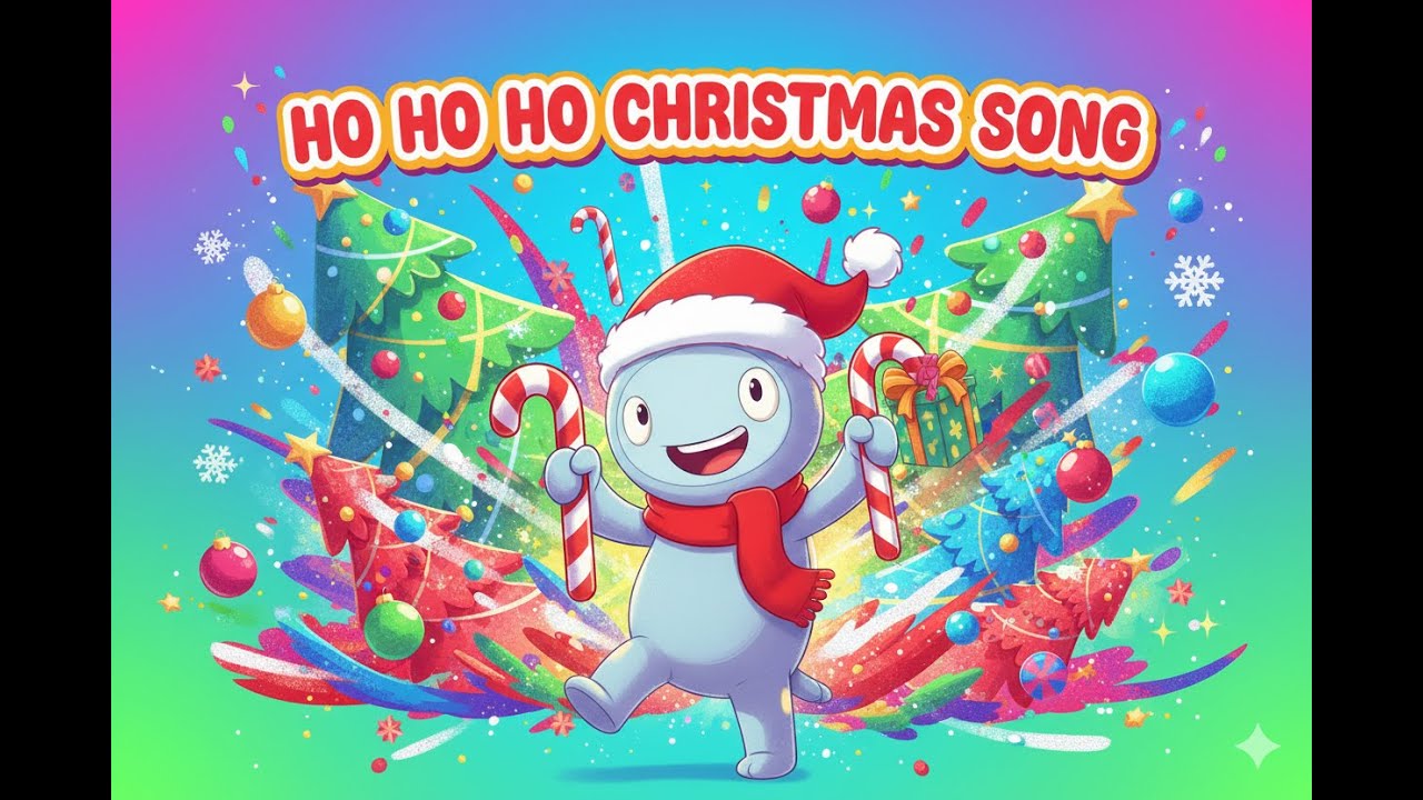 HO HO HOO! CHRISTMAS SONG FOR KIDS 🎶🎅 Fun Holiday Rhyme & Sing Along! 🥳🎄