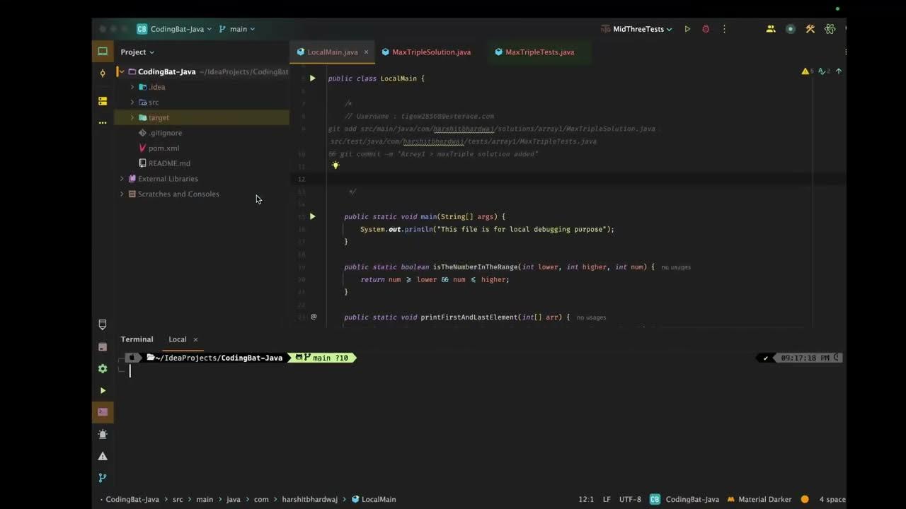 CodingBat Java | Array-1 Section | maxTriple - YouTube