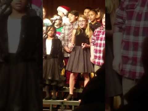 Charles Wright elementary school, Wethersfield CT, 5TH Gd Christmas Concert- Brooke Kulvinskas 2018
