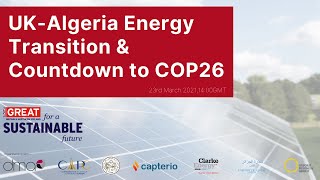 UK-Algeria Energy Transition and Countdown to COP26