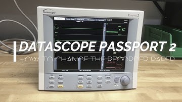 How to Replace the Recorder Paper in a Datascope Passport 2