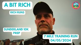 RICH RUNS - 7 MILE TRAINING RUN
