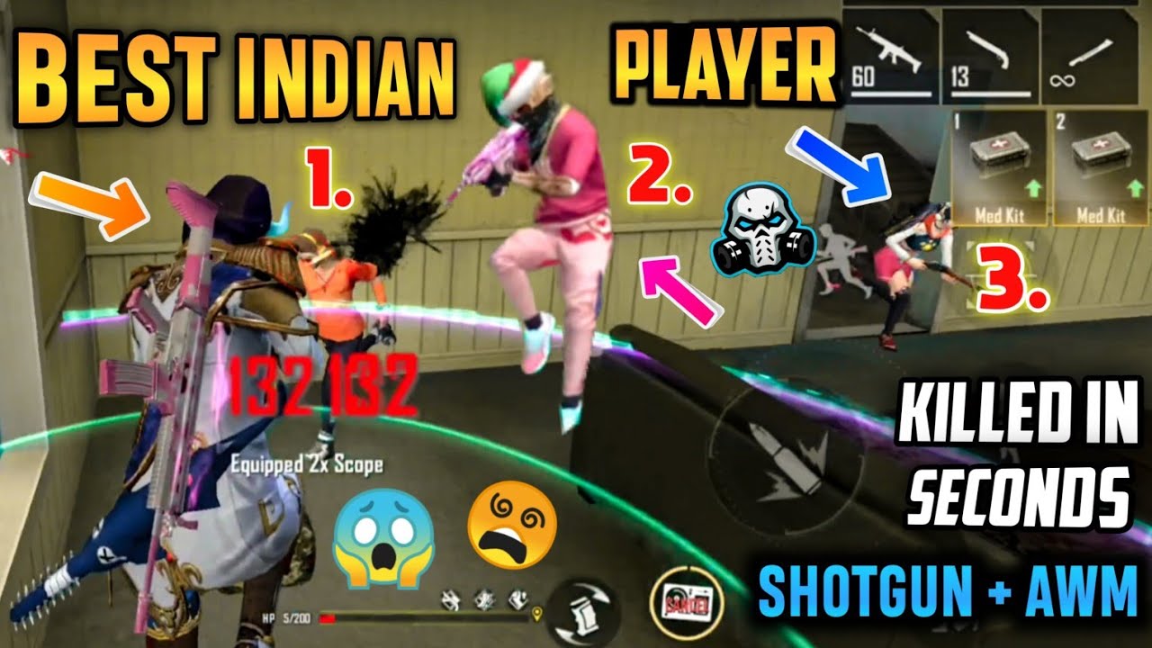 Freefire Best Indian Player Awm M1014 Precise Mindblowing Gameplay