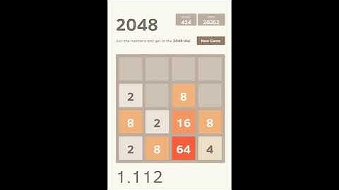 2048 - Game Over in 1.229
