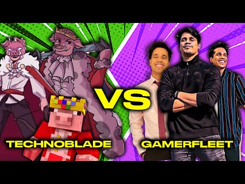 @GamerFleet Vs Technoblade 😈 Who Is Best? 😳 Pvp God? #gamerfleet #technoblade