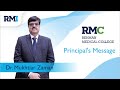 Dr mukhtiar zaman  rehman medical college  principals message 