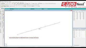 split beam,stretch, node to node distance in staad pro - CADD Nest