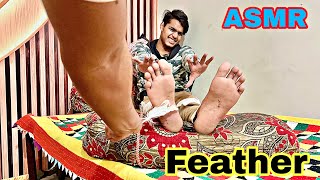 Feet Tickle With Feather
