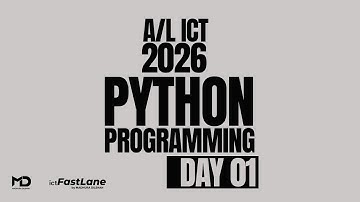 A/L ICT 2026 | Python programming - DAY 01