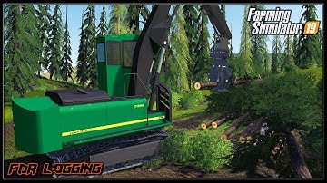 A Beautiful Day Piling Rows! - TimeLapse Logging 13 - Farming Simulator 2019 - FDR Logging