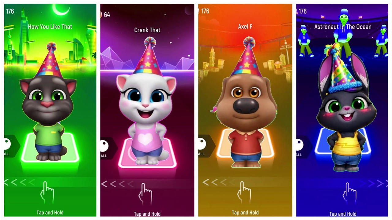 Talking Tom Tiles Hop 🎶 Coffin Dance Song Cover | Episode 15