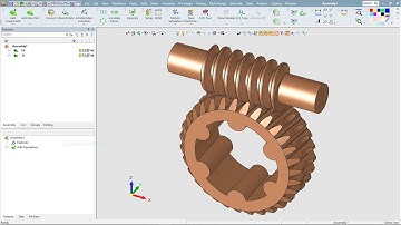Mô phỏng chuyển động của bánh vít trục vít.