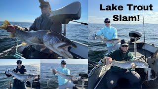 Jigging Big Lake Trout on Lake Champlain! (Non-Stop action in the Adirondacks!)