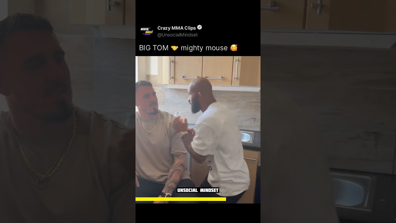 Tom aspinall looking like annoyed Elder Brother 😭🤣