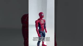 MAFEX Spider-Man with custom mask movie accurate Tobey Maguire #spiderman #tobeymaguire #toys