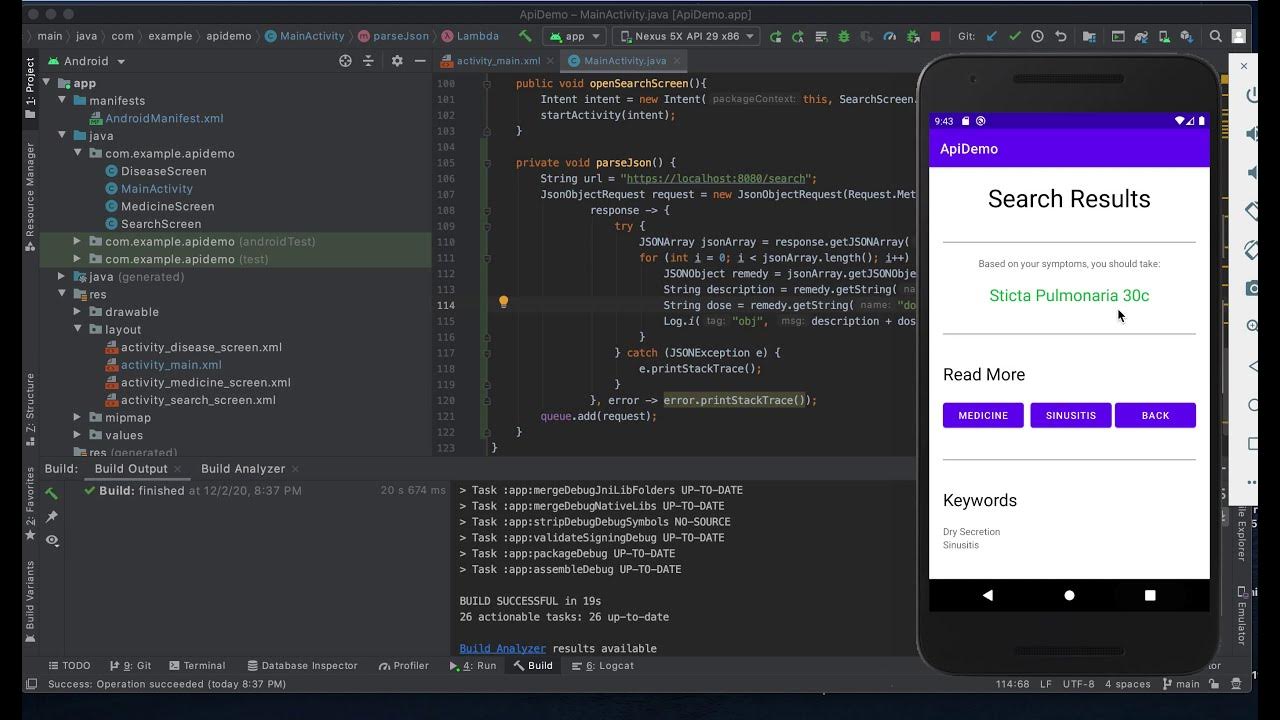 Mobile App with Spring Boot REST API and AWS - Actual Client Demo - YouTube