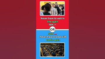 Would You Rather? #shorts #wouldyourather #challenge #whatwouldyourather #wouldyourathergame #quiz