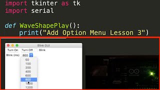 Adding an Option Menu to Tkinter GUI - Arduino Python P... | Doovi