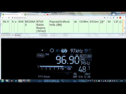 FM DX TR - 271223 2310TC - 96.9 RTVS Rádio Regina (SVK) Poprad/Kráľová hoľa (BB) 30kW 291km