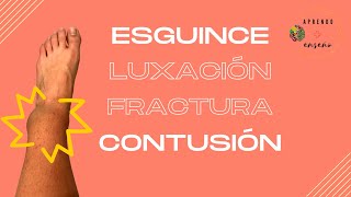 Esguince, luxación, fractura y contusión