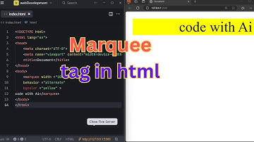 marquee tag in html 🚀|web development #coding #frontendcourse #tcscareers #python
