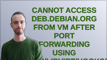 Cannot access deb.debian.org from VM after port forwarding using /etc/libvirt/hooks/qemu