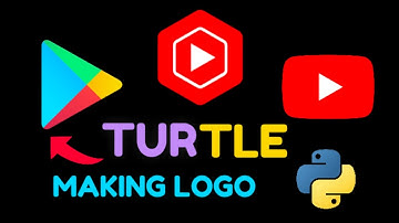 Python Art: Designing YouTube, YouTube Studio and Play Store App Logos with Turtle Graphics