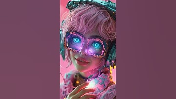  A pixelated futuristic girl 👾