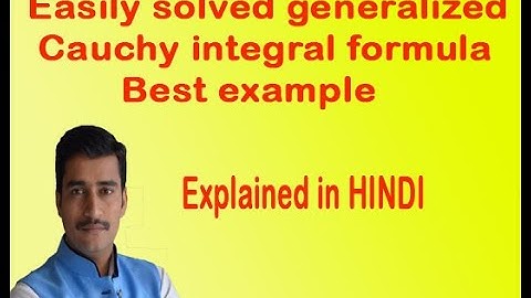 Easily solved generalized Cauchy integral formula best example in HINDI
