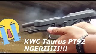 Tes Nembak Pistol Airgun Berasa Pake Senapan Mesin (KWC Taurus PT92 Full Auto) Ngeriiiiii!!!! screenshot 5