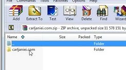 Extract zip archive Files with WinRar  - Durasi: 1.32. 
