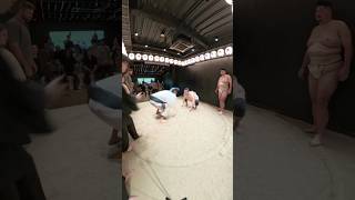 💥 Must-try experience in Osaka! 🇯🇵 Visiting Shinsekai's interactive #sumo show 🤼♂️ #traveljapan