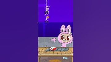 Geometry Dash - Labubu is playing as Oren 😱😱😱 game over #labubu #sprunki #mokoko #animation