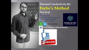 COEFFICIENT OF THERMAL CONDUCTIVITY: Forbe