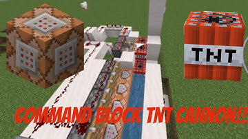 How to make a command block tnt cannon in Minecraft!!!