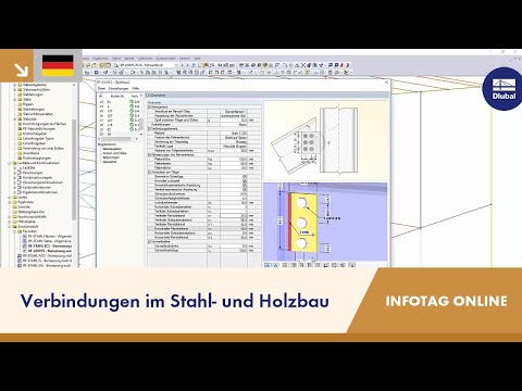 Dlubal-Infotag online 2015: Verbindungen im Stahl- und Holzbau