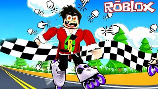 EN HIZLI KAY VE HERKESİ YEN - Roblox Roller Race Simulator screenshot 2