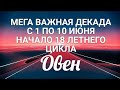 ♈ОВЕН с 1 по 10 июня 2021/Таро-прогноз/Таро-Гороскоп Овен/Taro_Horoscope Aries.