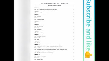 Icse class 10 Physical Education Answer key | Physical education answers key| #icseclass10