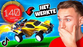 Ik testte VIRALE TIKTOKS in Rocket League 1v1.. 