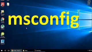 Windows 10-Two ways to run msconfig (open System Configuration)