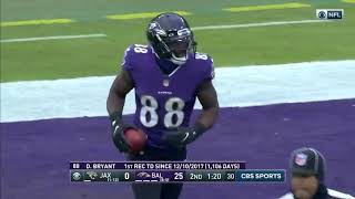 Lamar Jackson finds DEZ BRYANT for touchdown - Ravens vs Jags