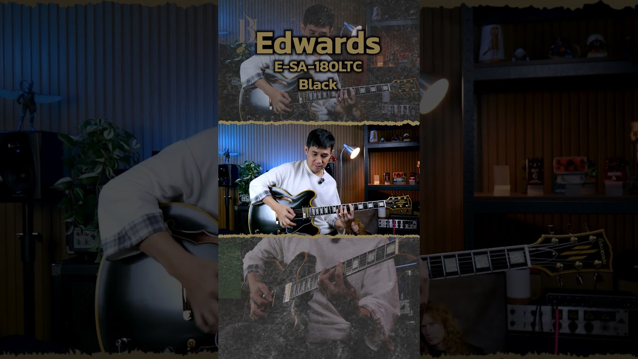 Edwards - E-SA-180 LTC | กีตาร์สไตล์ 335 คุณภาพแบบ ESP ในราคาที่จับต้องได้!